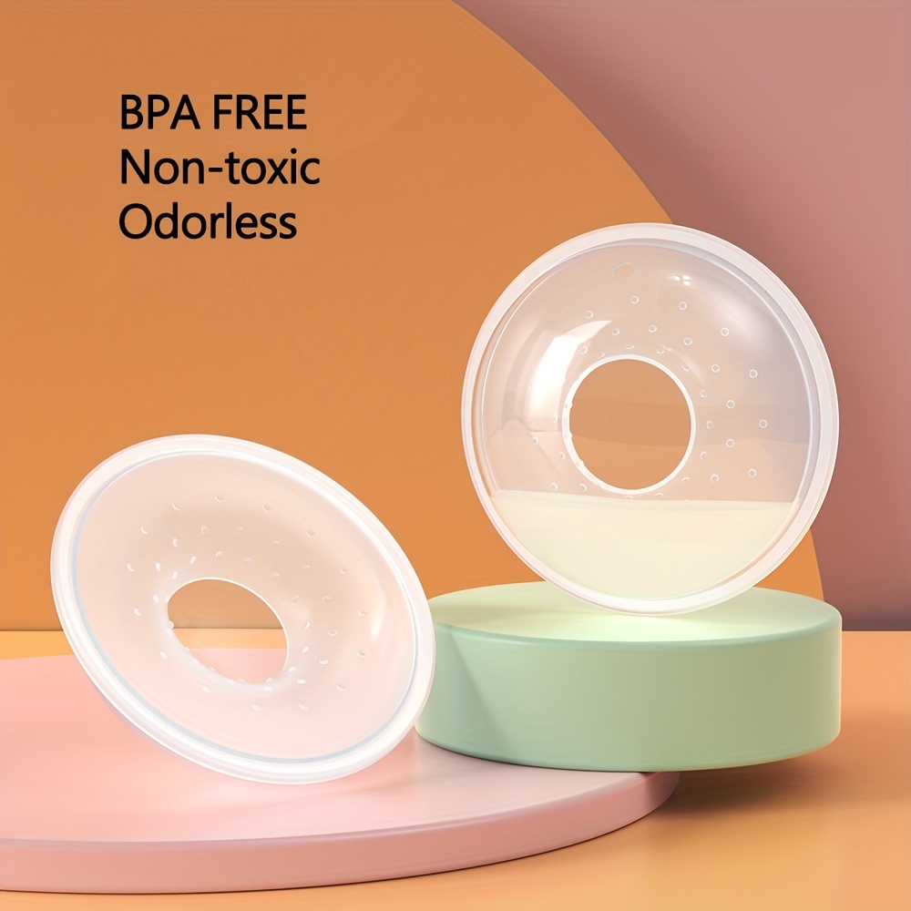 2pcs Silicone Breast Milk Collectors, Breast Shell & Milk Catcher