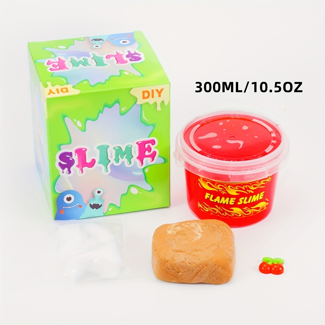 1 Cherry Slime Clay+crystal Mud Mixed Play Toy Coconut - Temu