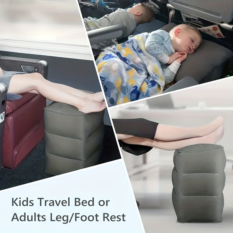 Inflatable Foot Rest Pillow For Travel Office And Home Soft - Temu