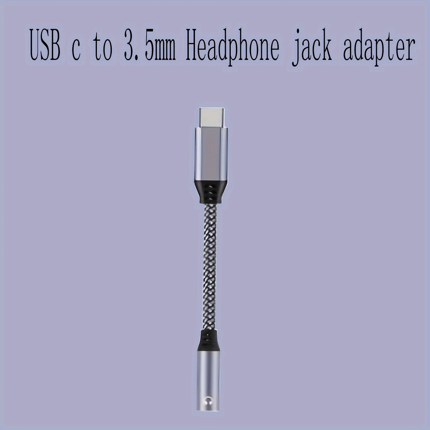 Adaptador USB C a conector de auriculares de 0.138 in, cable USB C a audio  auxiliar compatible con iPad Pro/Samsung Galaxy S23, S23+, S22, S21