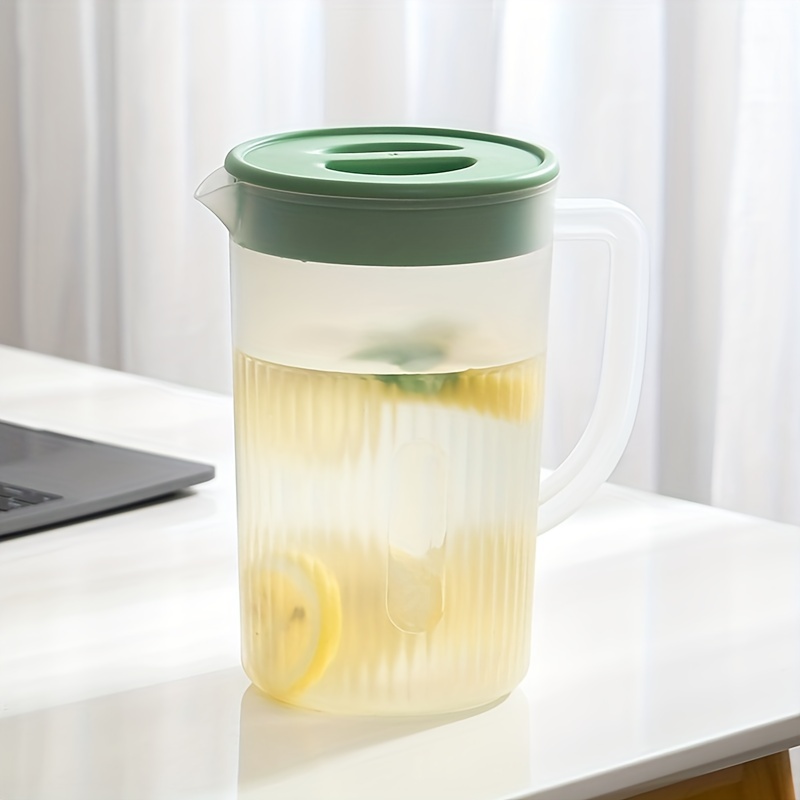 Lemonade Pitcher 1.6 Litre Plastic Pitcher with Lid Plastic Drink Pitcher  Tea