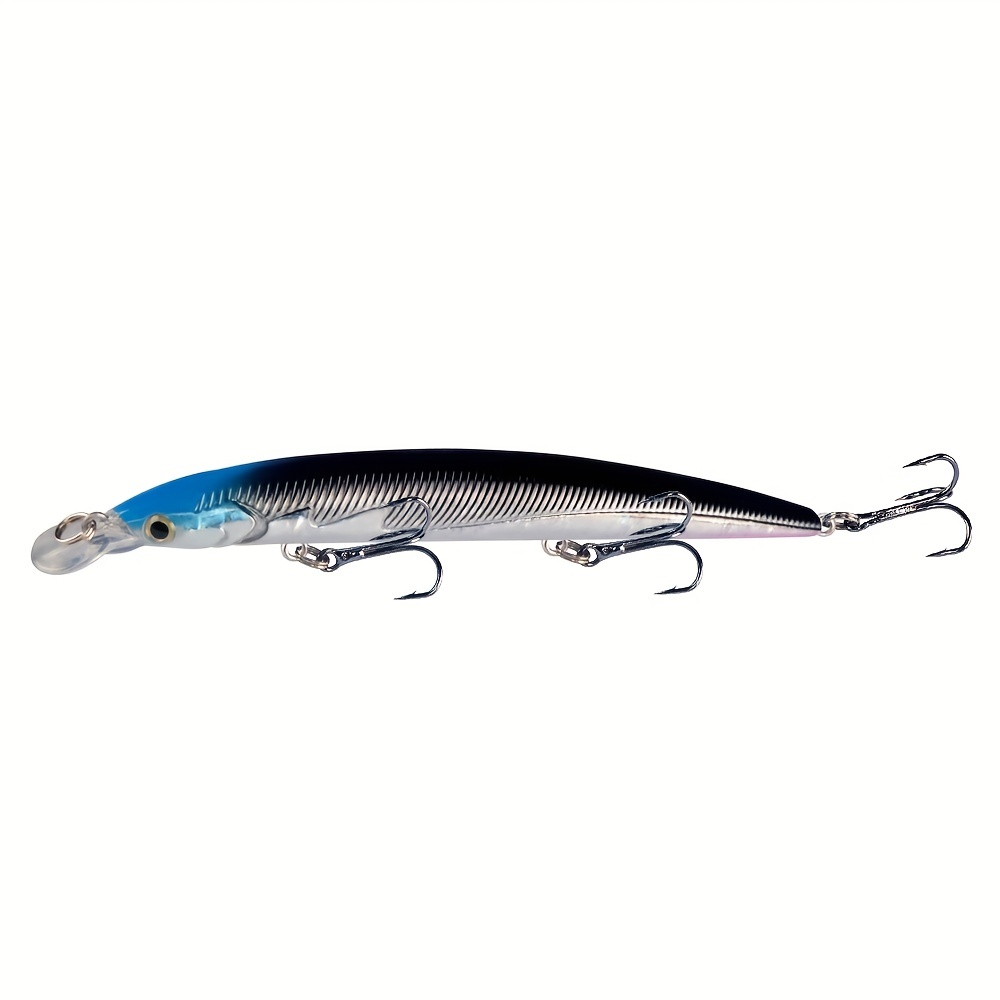 Floating Minnow Fishing Lures 3 Hooks Topwater Artificial - Temu