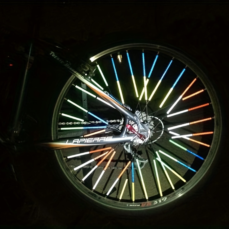 Bicycle Wheels Fluorescent Reflector Mtb Bike - Temu
