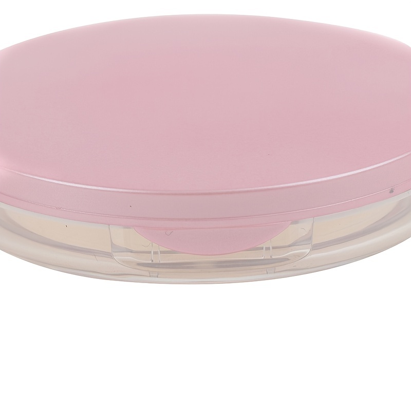Velvet Powder Compact Container with Puff and Mirror