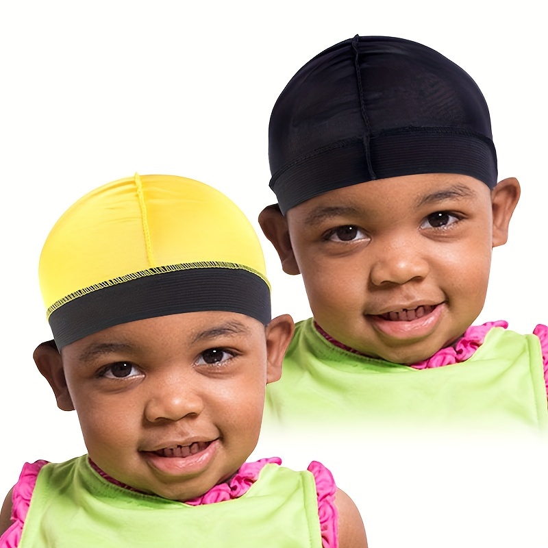 2 gorros de seda para niños pequeños, gorro de dormir rizado natural para  niñas y niños recién nacidos, Púrpura
