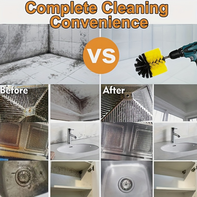 Electric Cleaning Brush Set For Cleaning Grout, Car,tiles, Sinks