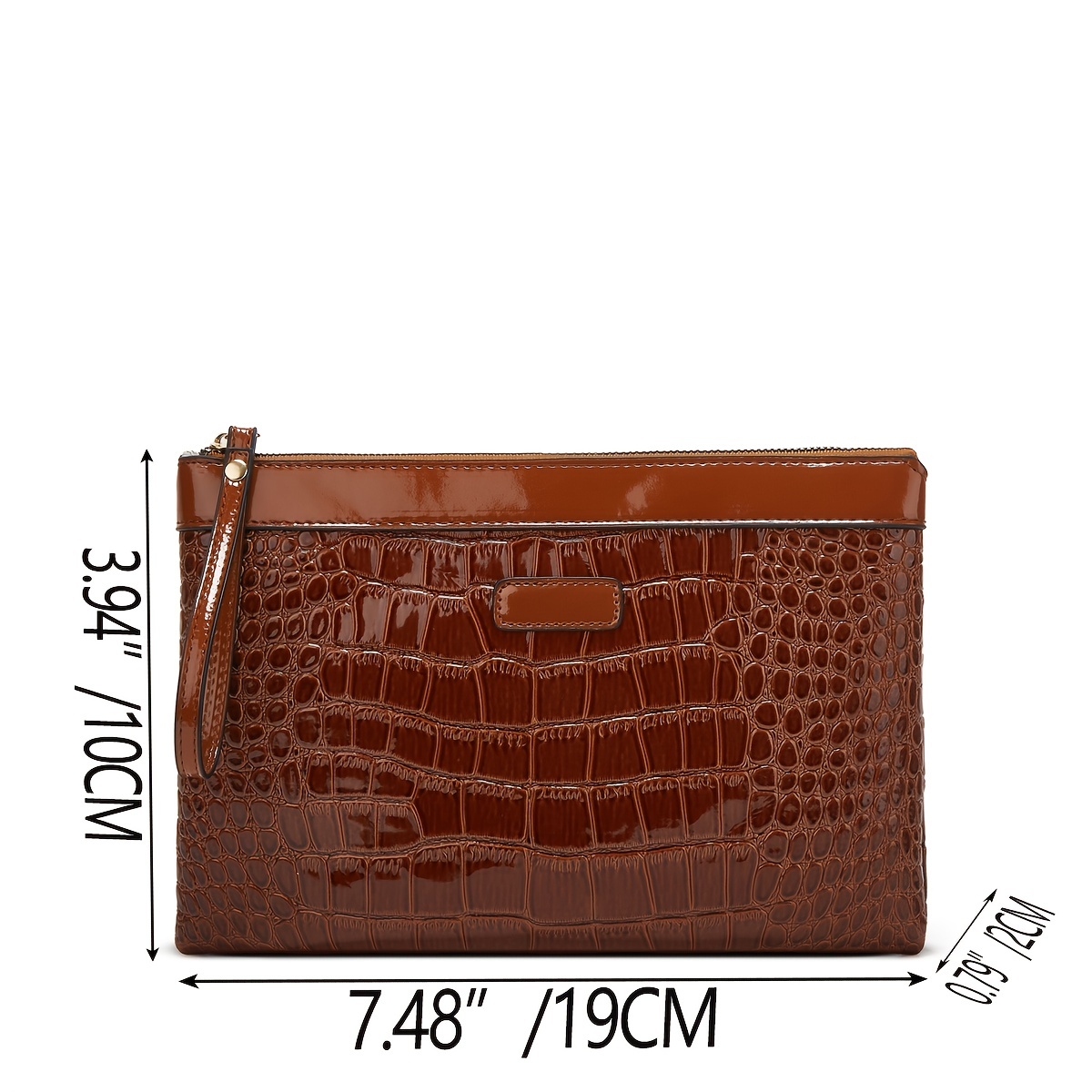 Crocodile Pattern Tote Bag Large capacity Faux Leather Shoulder Bag