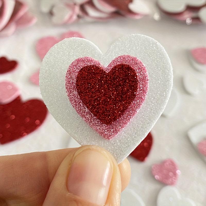 Valentines Candy Heart Foam Stickers 