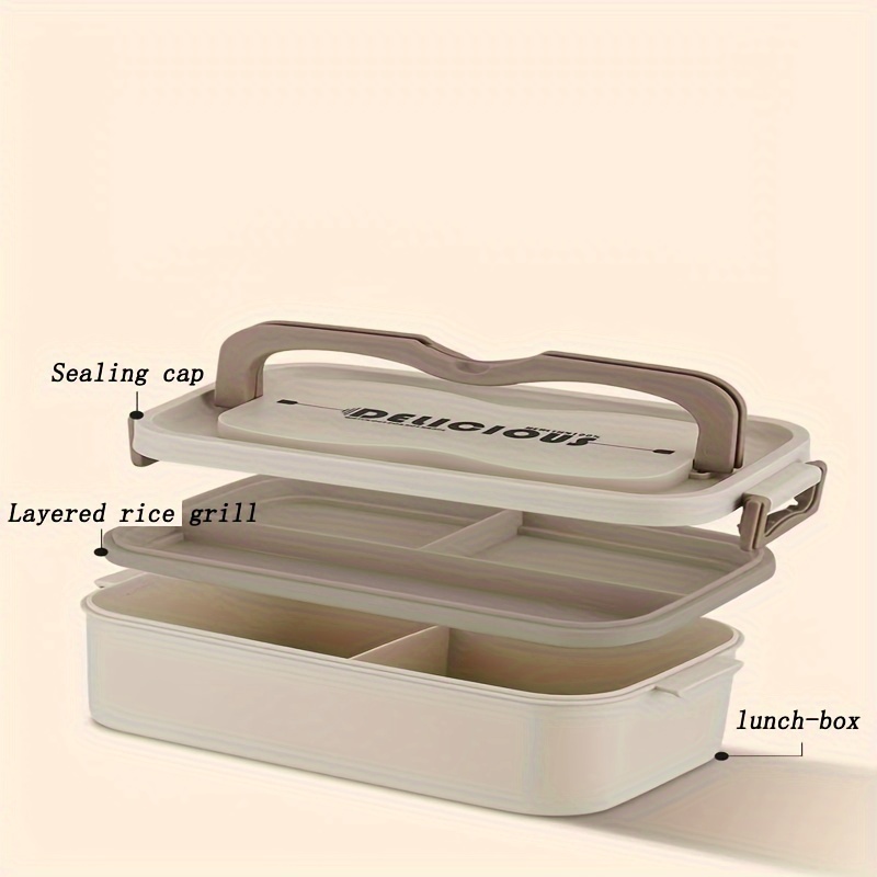 Lunch Boxes, Portable Insulated Lunch Containers Set, Stackable Stainless  Steel Bento Boxes, Leakproof Food Container, For Office Worker, Students  And Traveler, Kitchen Supplies - Temu