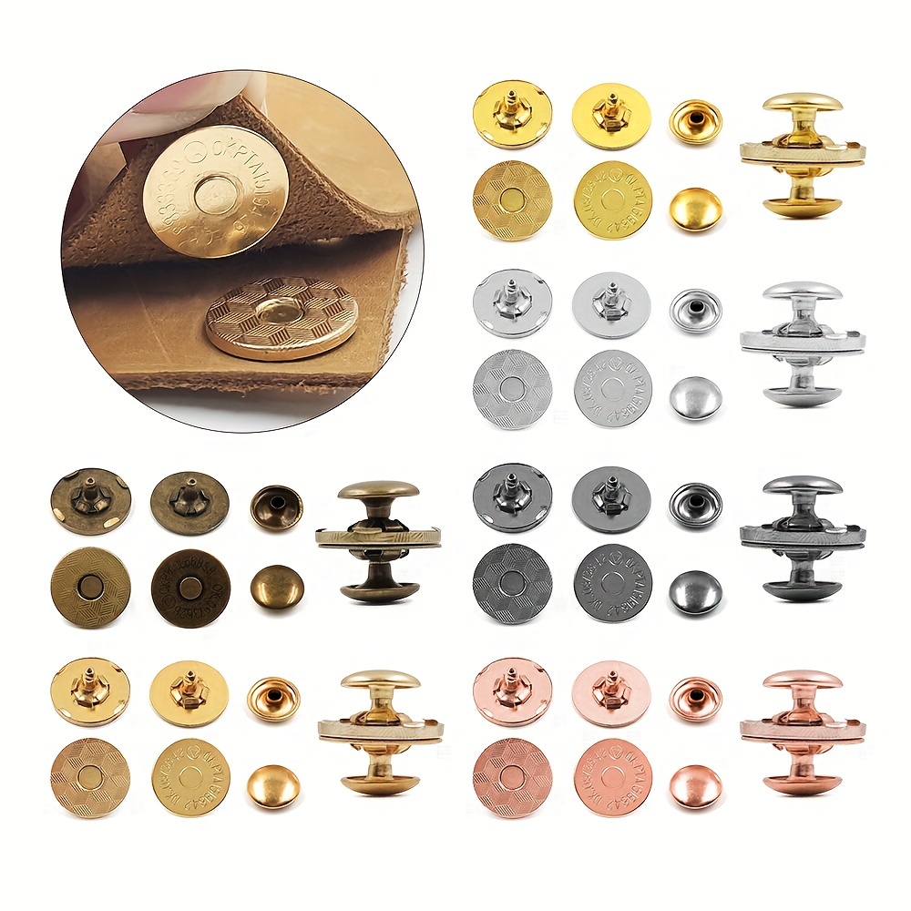 10 sets Metal Magnetic Snaps 16mm/18mm Buckles Buttons Press
