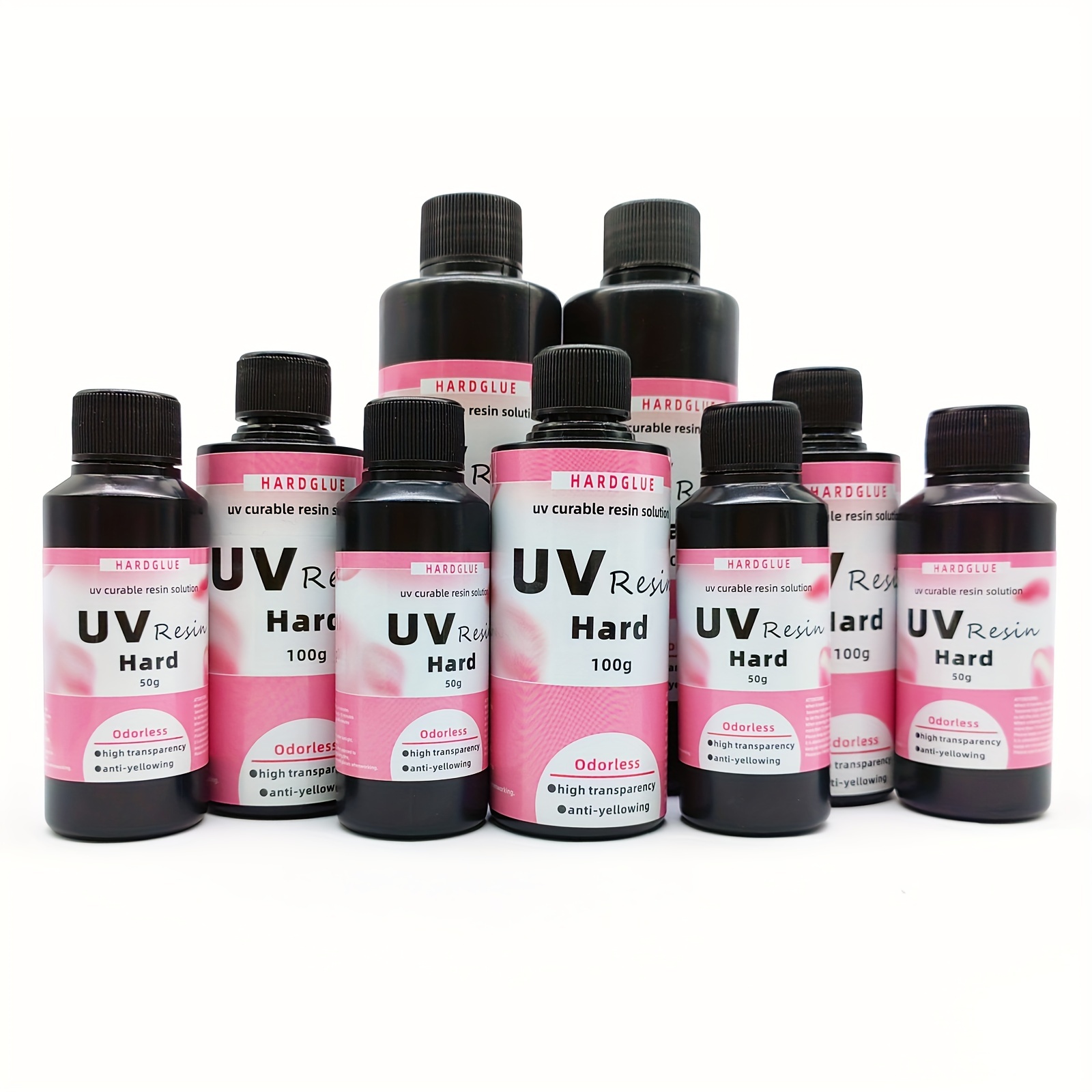 Résine UV - 100g Résine UV Transparente pour la Fabrication Bijoux, DIY  Artisanat - Colle Resine Ultraviolette Faible Odeur UV Epoxy Resin Type Dur  pour le Moulage, Pendentifs, Moule en Résine en