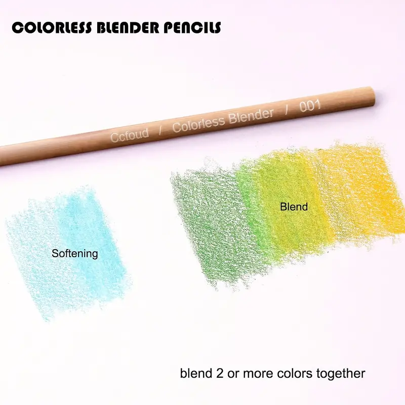 Ccfoud Colorless Blender And Burnisher Pencils Set Non - Temu