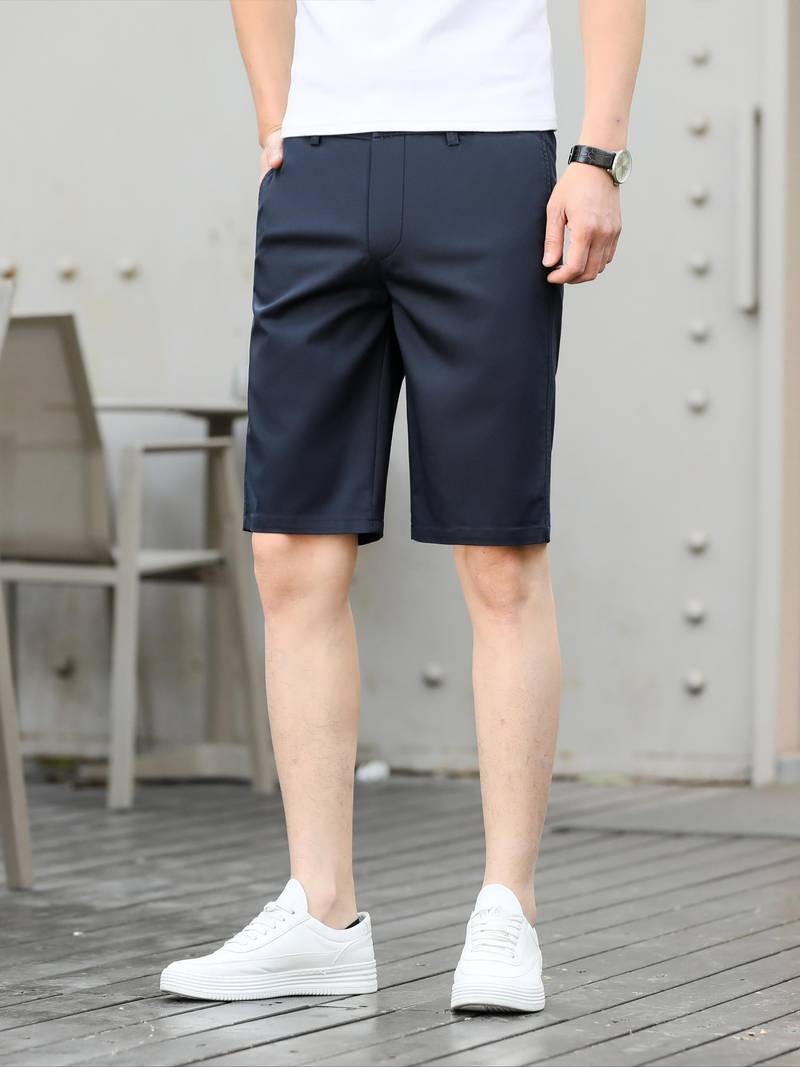 Cargo - Jeans Da Uomo Larghi Estivi Da Bermuda Da Ragazzo 3/4 - Foto 12