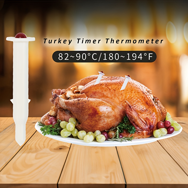  20Pcs Poultry Thermometer Roasted Chicken Disposable Temperature  Meter for Cooking Turkey Chicken Beef Cooking Meat Pop Out Up Poultry  Timer: Home & Kitchen