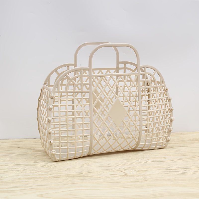 Shower Caddy Basket Tote For College Dorm, Plastic Storage Basket