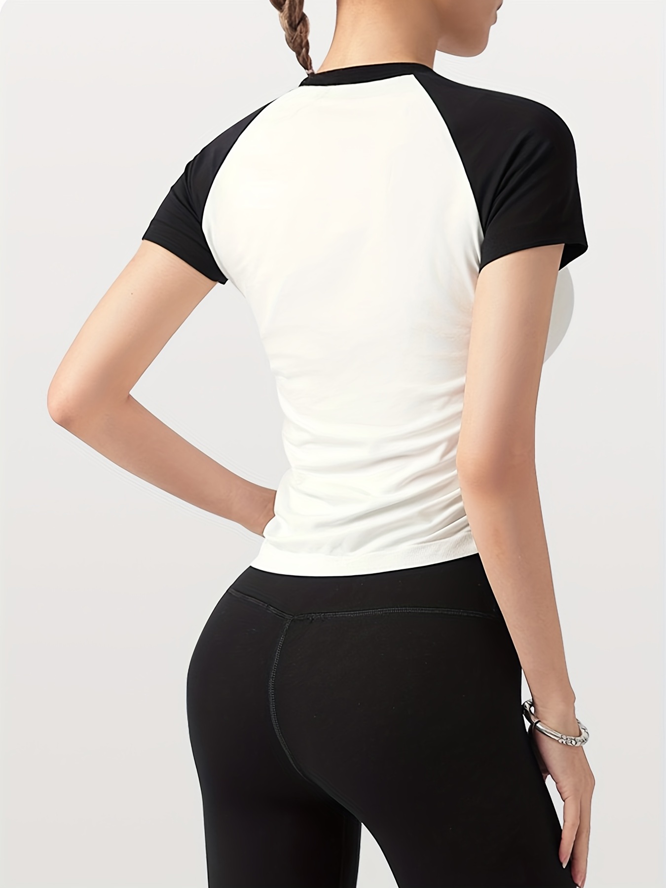Quick Dry Yoga T shirt Women High Stretch Sports Top - Temu