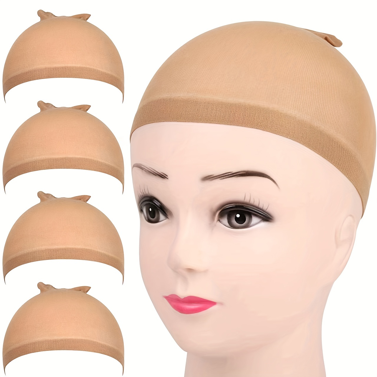 Adjustable Straps. Hooks. Elastic Stretchy Band Wig making. Lace Wig Cap.  Elastic tape. Bra straps (Brown hooks 24 pieces)