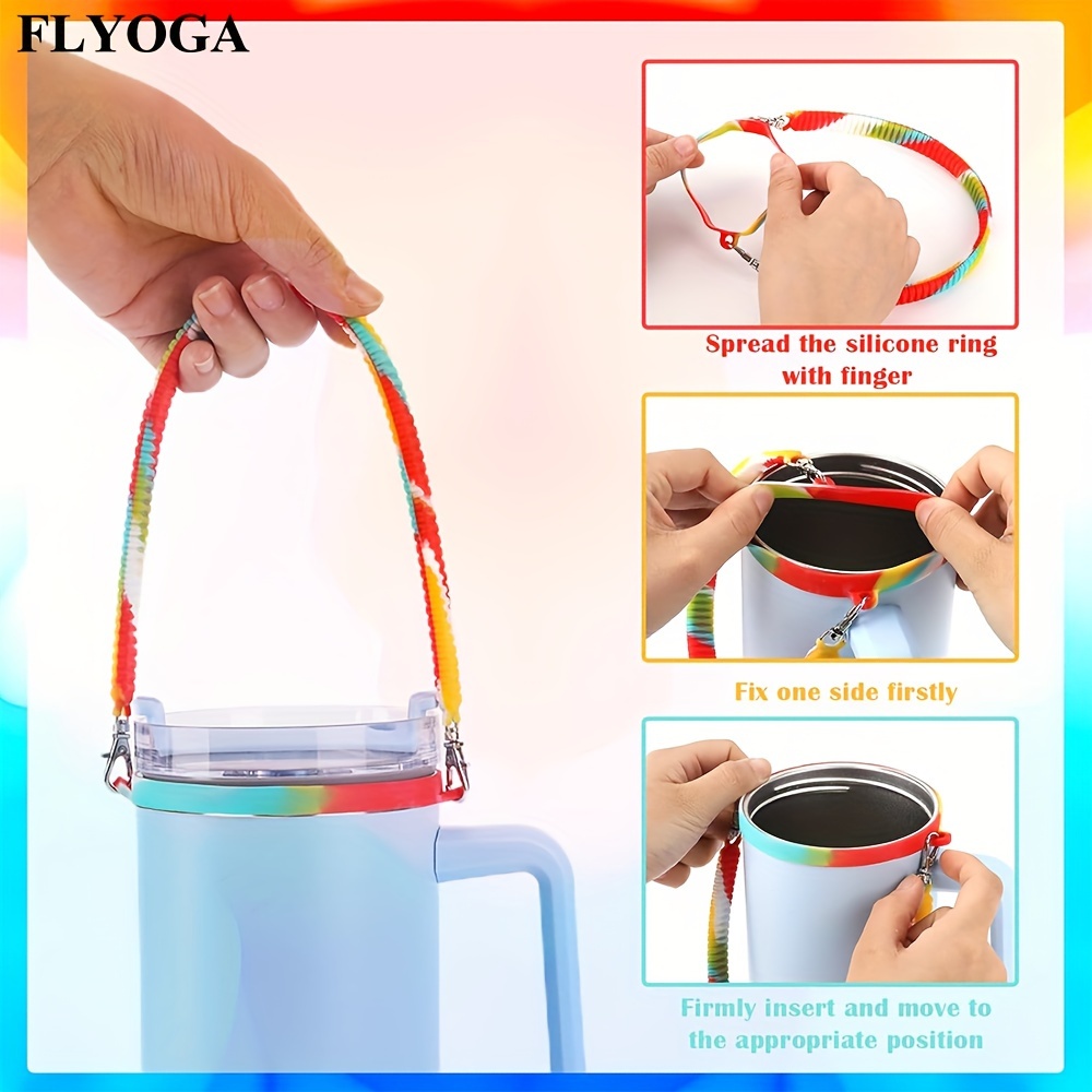 Soft Durable Silicone Water Bottle Handle, Water Bottle Carrier Sling -  Fits Most Bottles - Cup Accessories - Temu