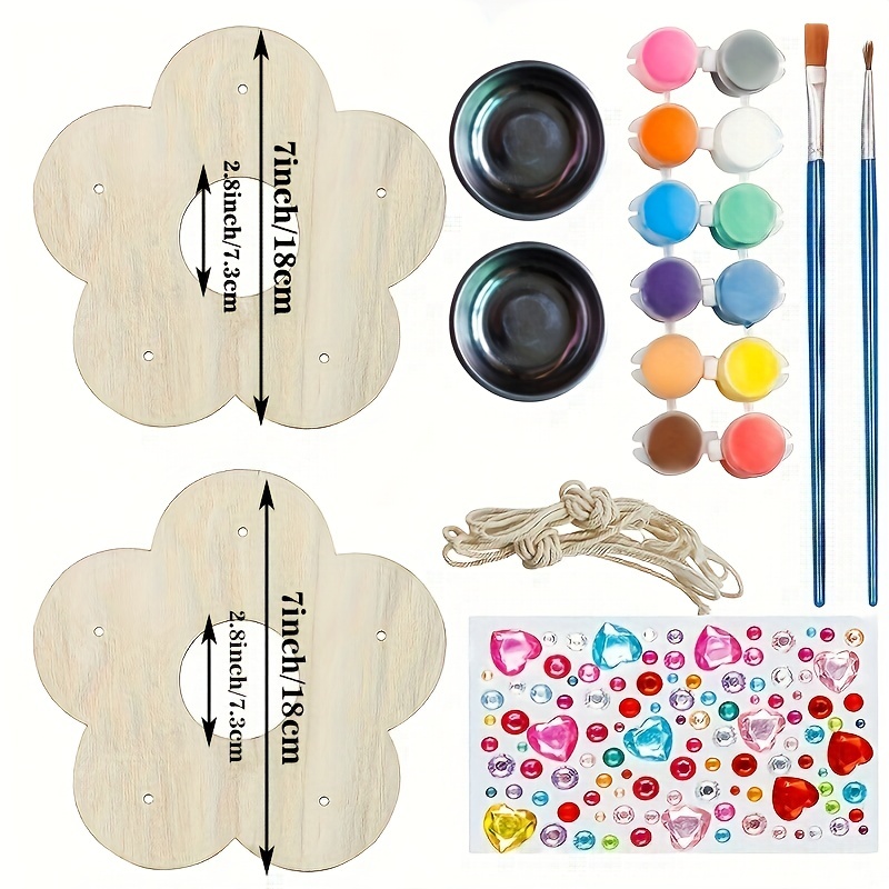 Diy Wooden Paint Kit Outdoor Toys For Age 3-5 4-8 8-12, Crafts Outdoor Bird  Feeder - Temu