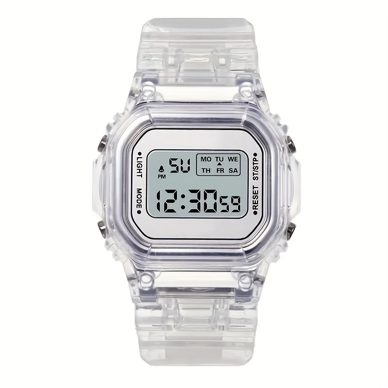 Digital watch white discount colour