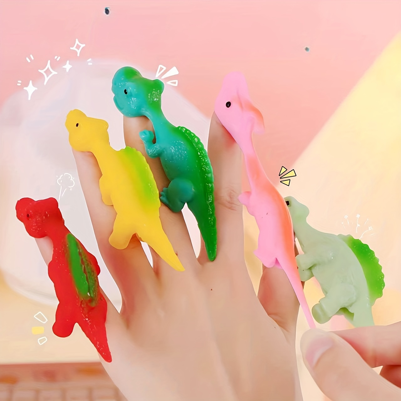  20 Pcs Slingshot Dinosaur Finger Toys,Finger Slingshot Dinosaurs  Animal Toy,Flying Dinosaur Launching Animal Bouncy Toy,Perfect for Various  Festivals and Gatherings : Toys & Games