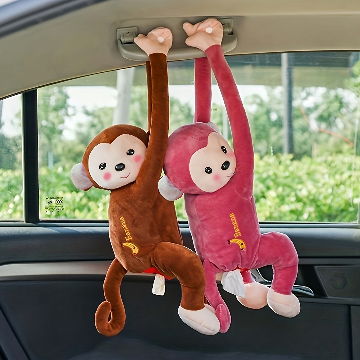 Taschentuchhalter für Auto, Affen-Taschentuchbox, Cartoon-Tier
