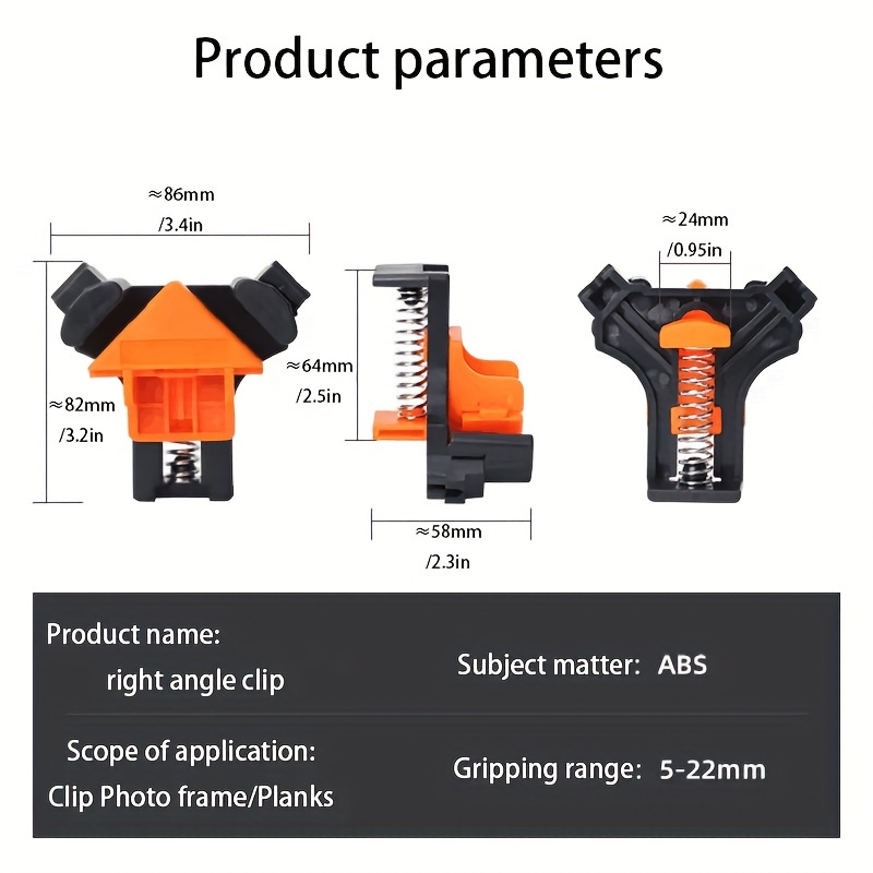 Woodworking Right Angle Plywood Clamp Fish Tank Clamp G Clamp F Clamp Fast  Fixing Clamp Picture Frame Clamp Plastic Clamp Hardware Clamp - Business,  Industry & Science - Temu