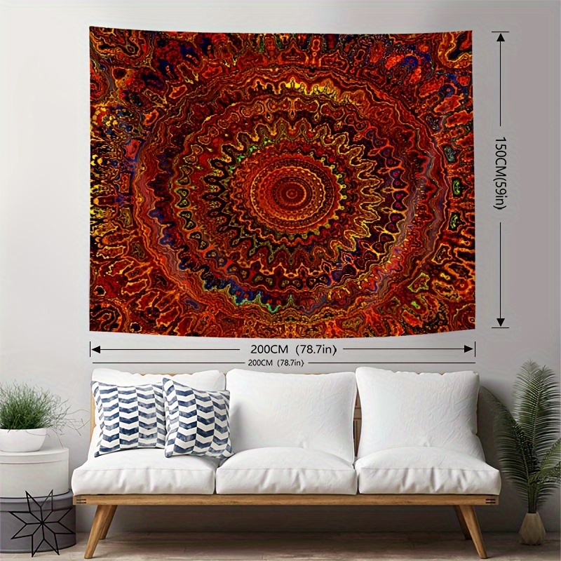 Mandala Boho Tapestry Polyester Tapestry Wall Hanging Living Temu