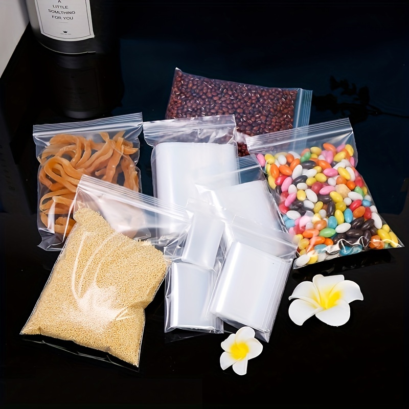 Clear Plastic Ziplock Bag Small Transparent Poly Jewelry - Temu