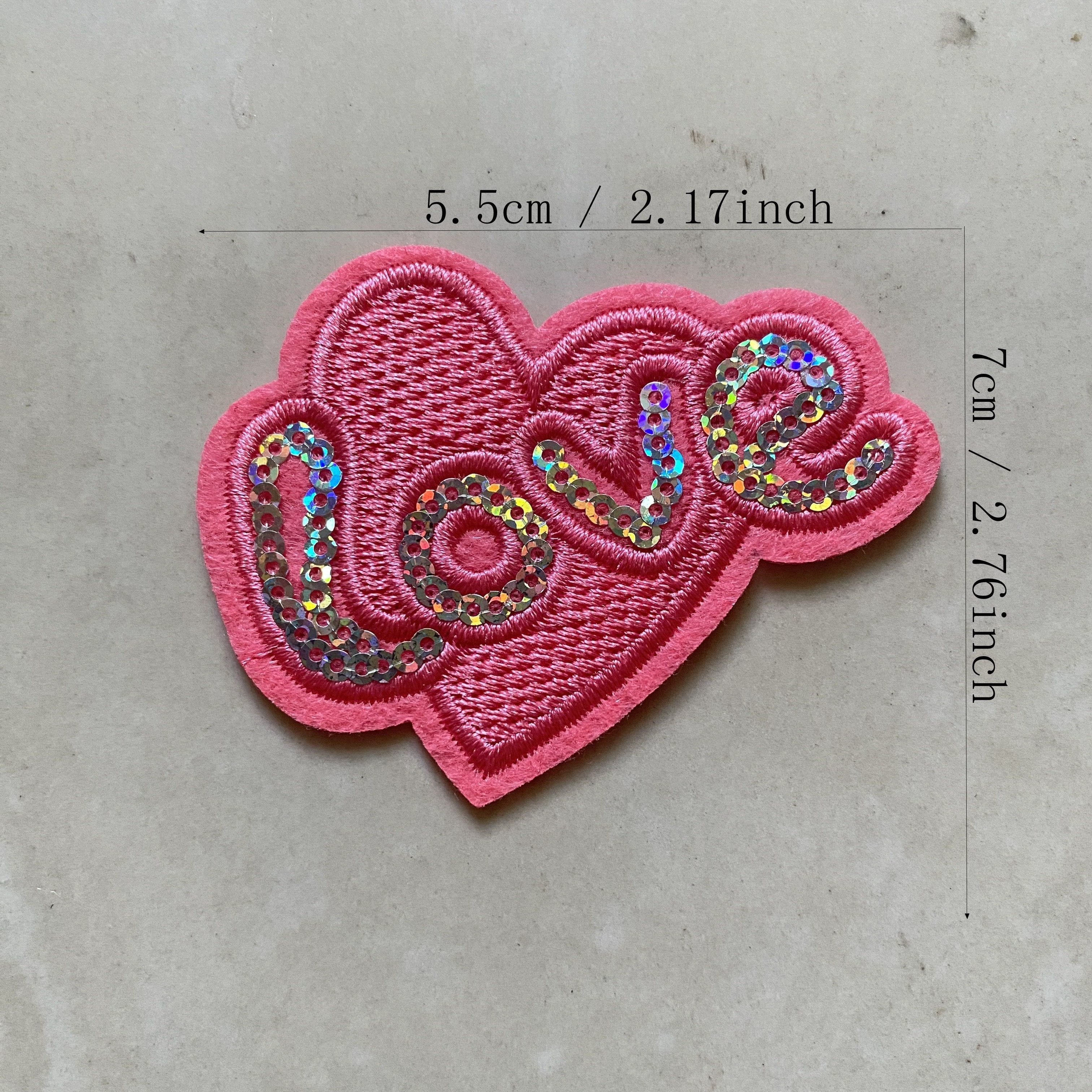 LOVER Red Sequin Patch
