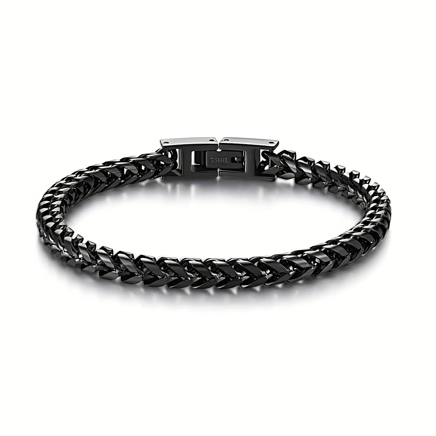 Vintage Cool Double Curb Chain Bracelet For Men Temu United Kingdom 1753