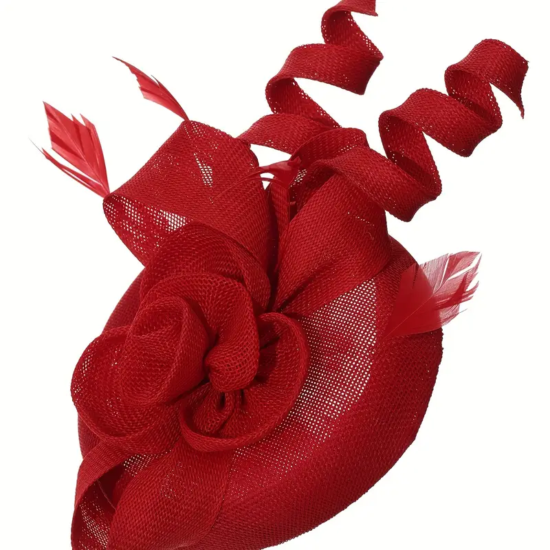 New Feather Linen Top Hat New Feather Linen Top Hat