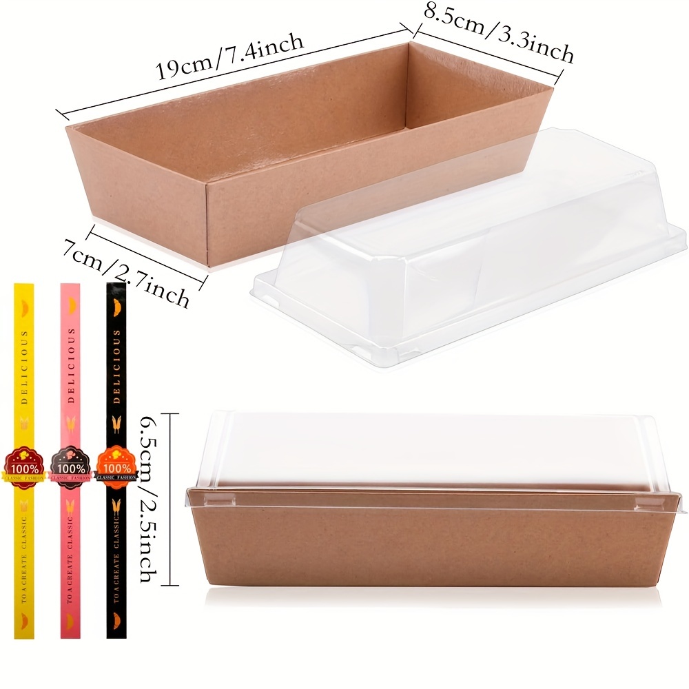 Plastic Cake Tin Disposable Packing Box, Sushi High Cover