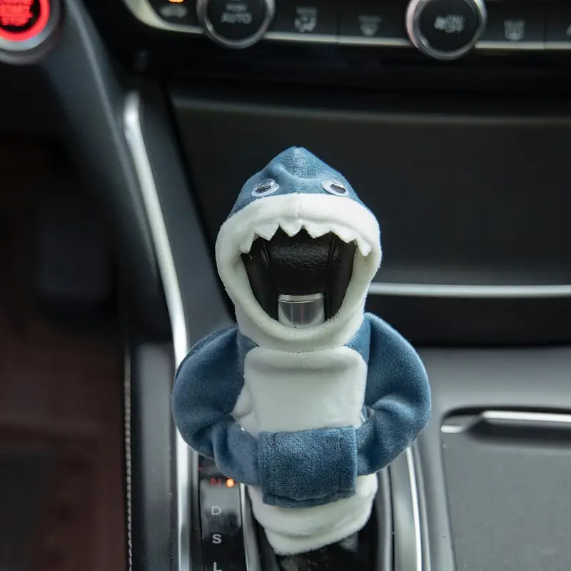Mini Shark Gear Car Shifter Hoodie Cover Car Gear Shift Knob - Temu