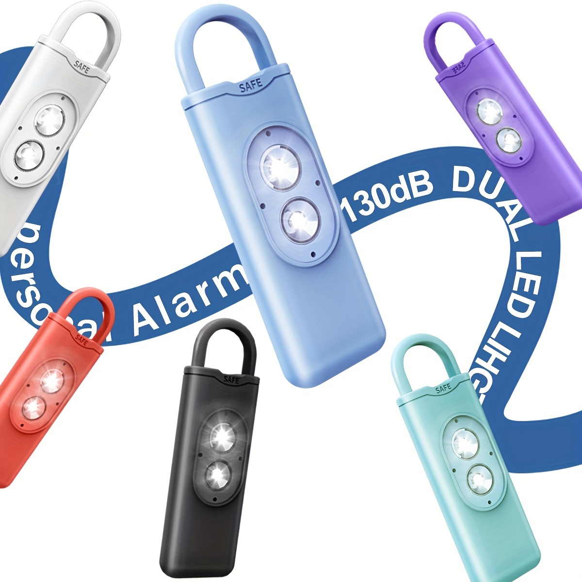 Alarme personnelle portable de 120 dB antiagression et anti-panique
