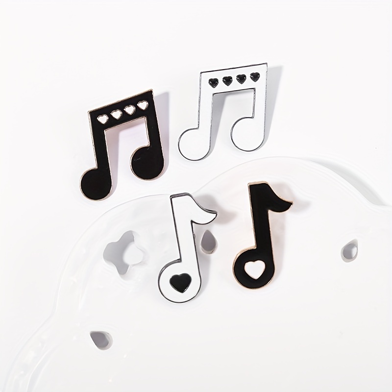 1pc Women's Vintage Music Note Design Creative Fashion Brooch Pin