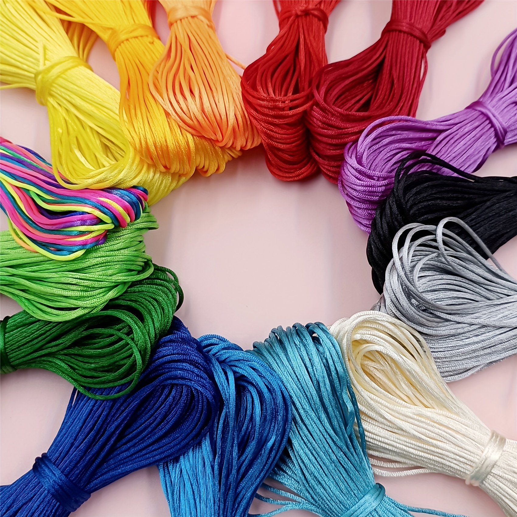 Colorful Nylon Elastic String Beading Thread Cord Braided - Temu