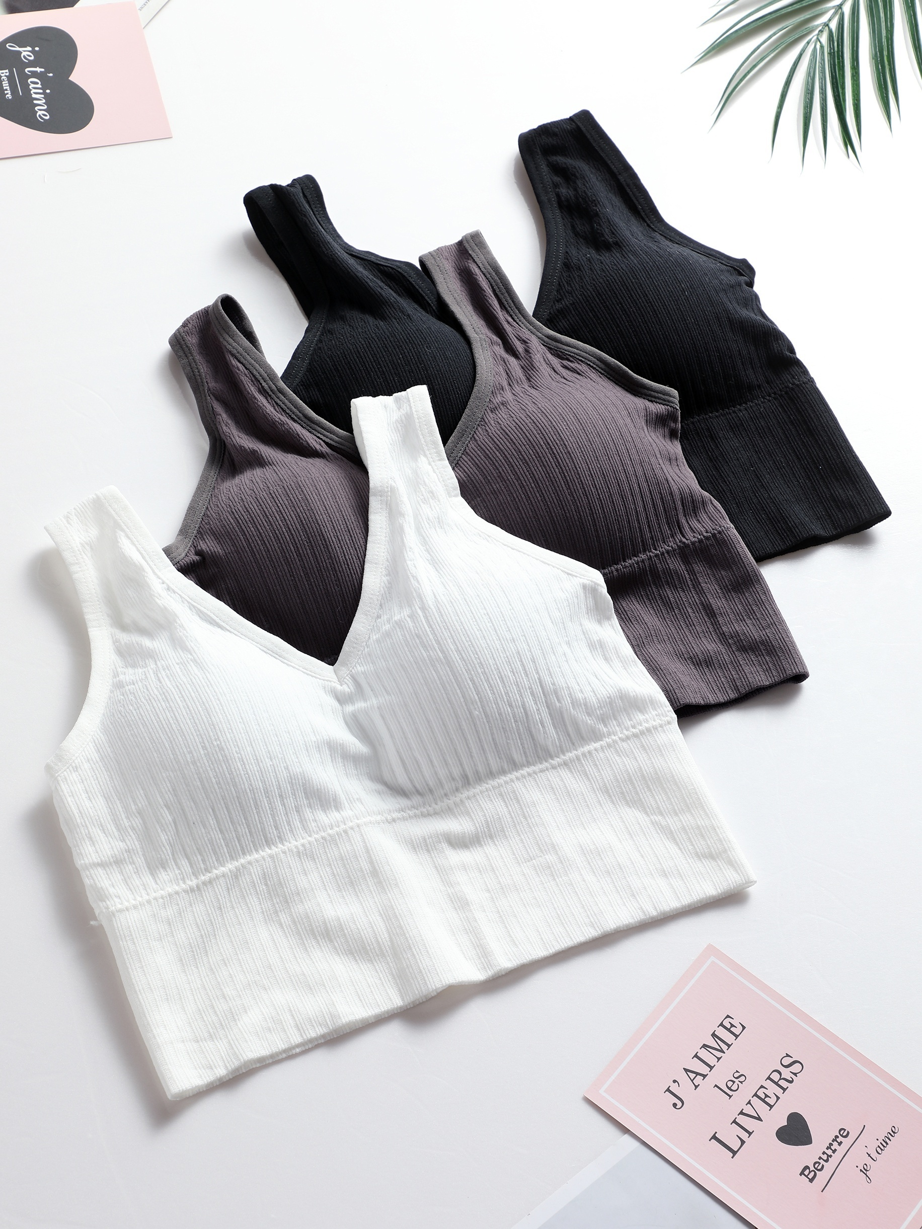 Women's Gray Padded Bra Cami Top For Inner Wear And Basic Use