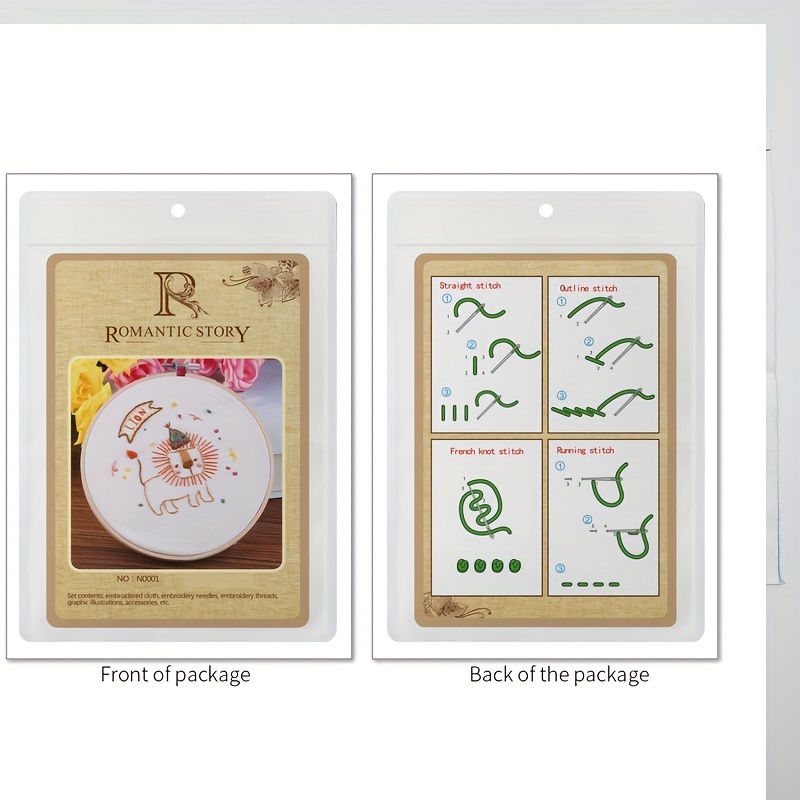 Embroidery Kit Embroidery Kit for Beginners Cross Stitch Set with Pattern  and Hoops Embroidery Accessories for Adults