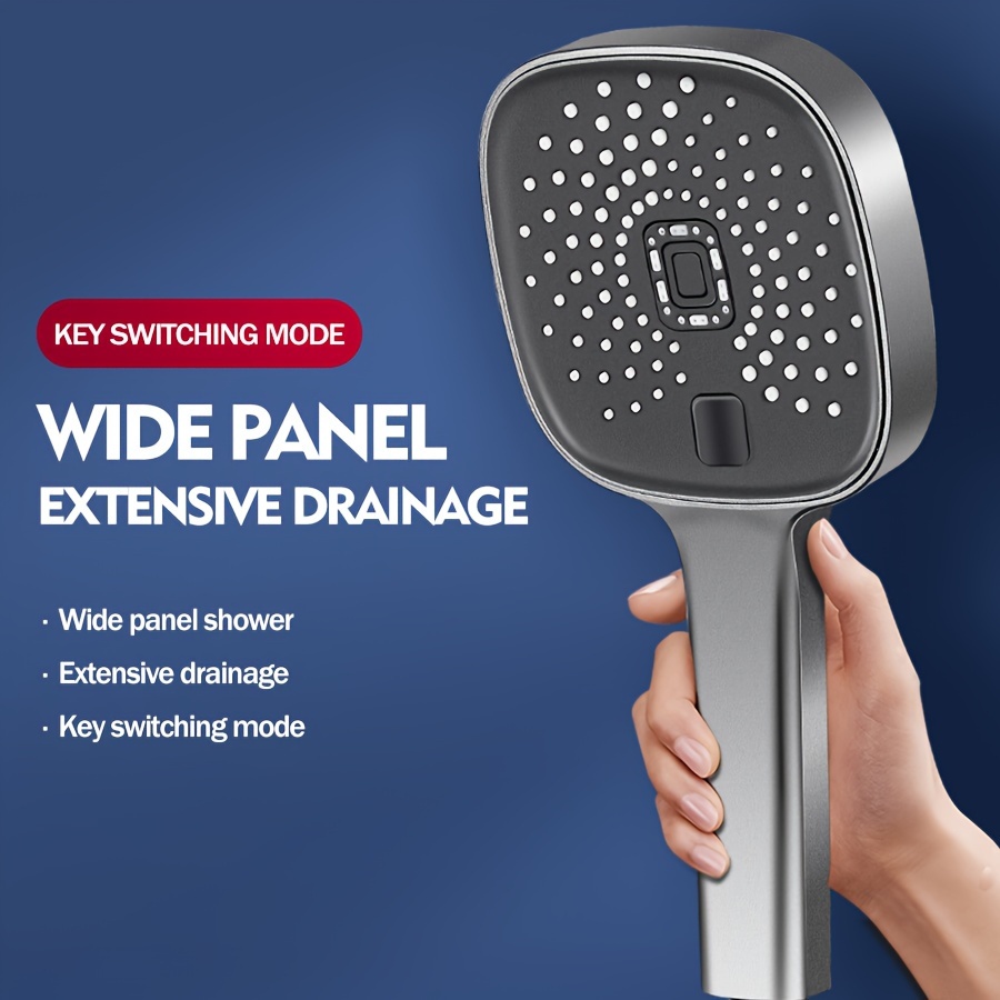 5 modos alta presión grande panel de mano Alcachofa de ducha con grande  Spray, Moda de Mujer
