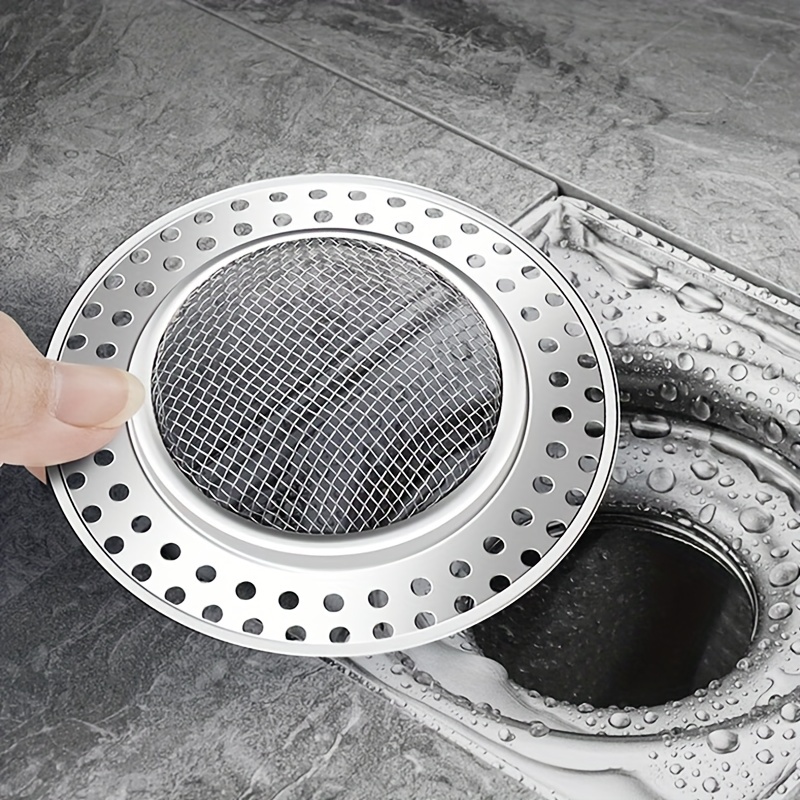 Stainless Steel Floor Drain Filter, Anti-clogging Sink Strainer, Hair  Catcher Shower Drain Cover, Minimalist Round Shaped Drain Stopper For Home,  Bathroom Accessories - Temu