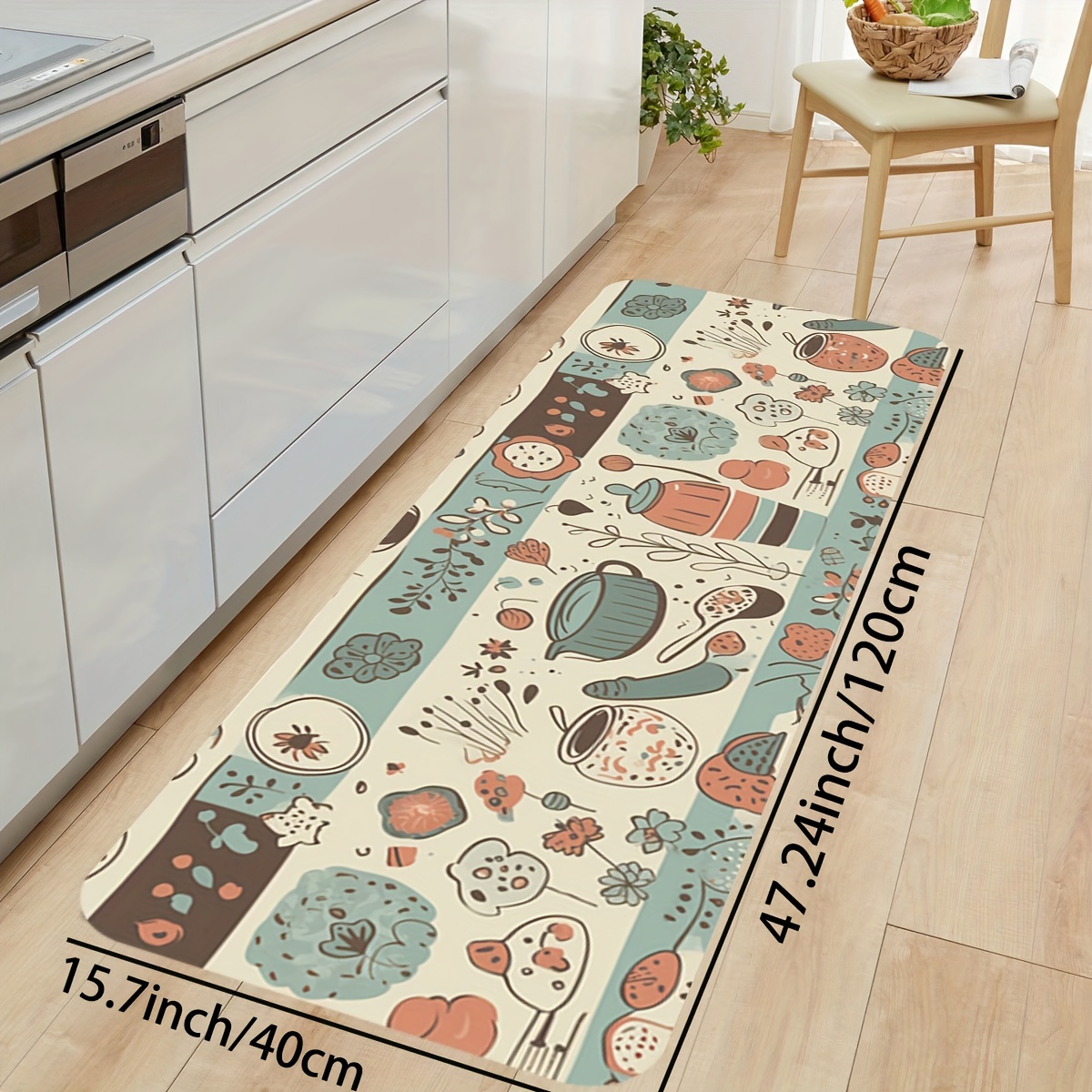 Kitchen Decor Area Rug Kitchen Non slip Carpet Cartoon Chef - Temu