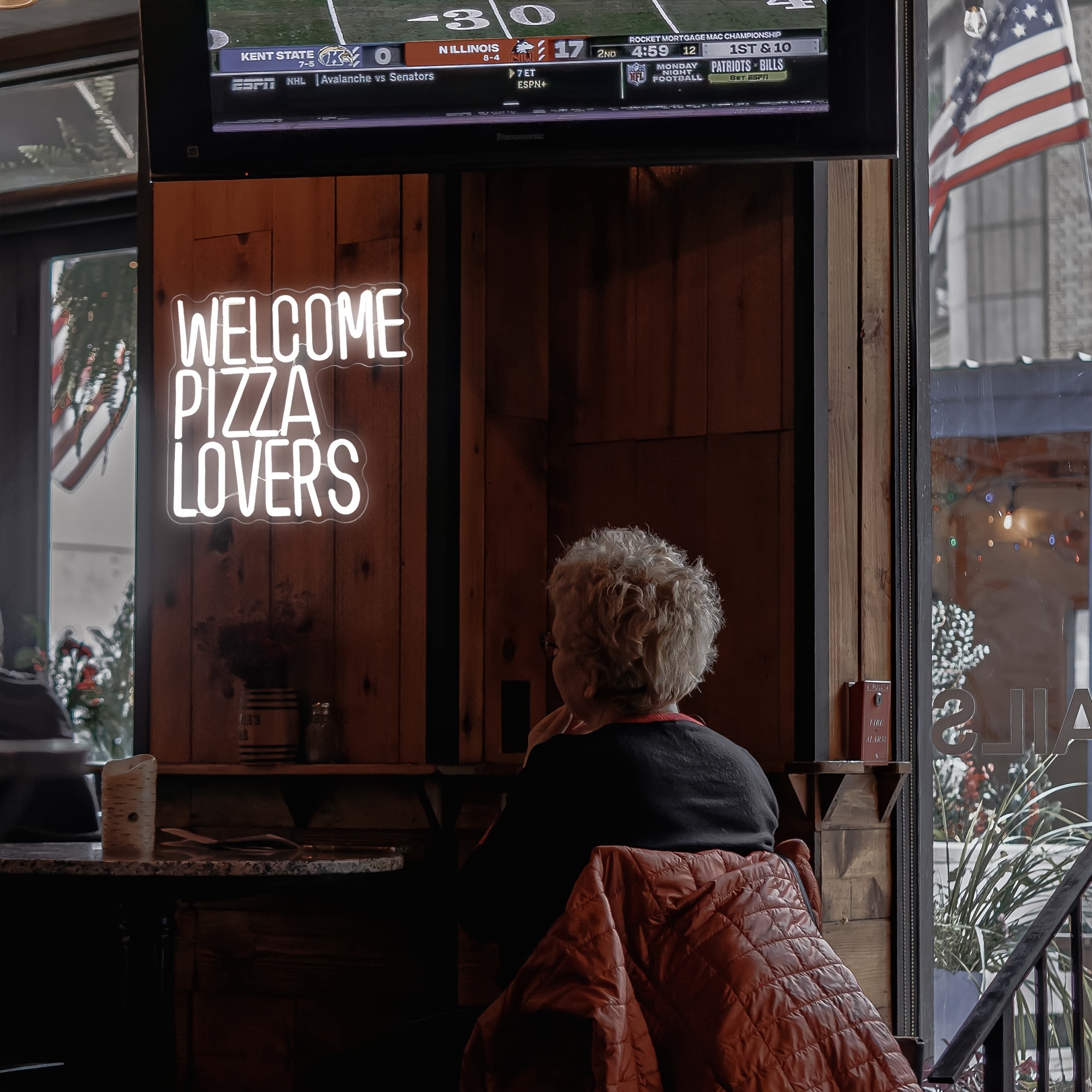 Custom Neon Signs WELCOME PIZZA LOVERS Vintage Night Light for