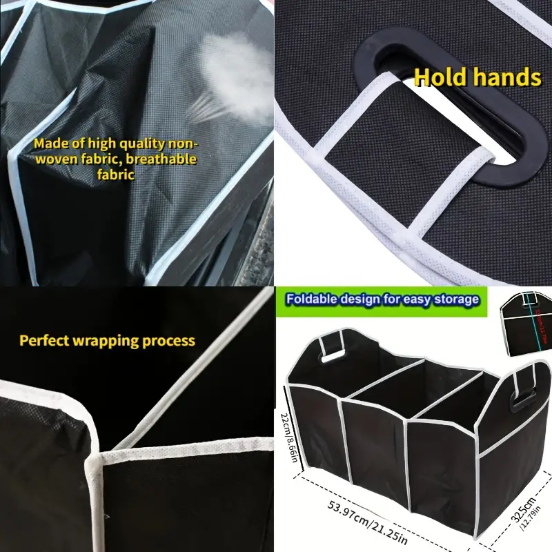 Universal Car Trunk Organizer Portable Foldable Waterproof - Temu