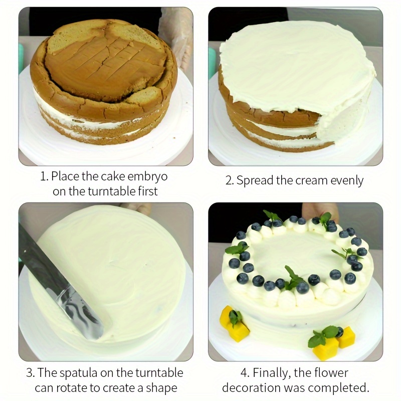 Rotating Cake Turntable Turns Smoothly Revolving Cake Stand - Temu United  Arab Emirates