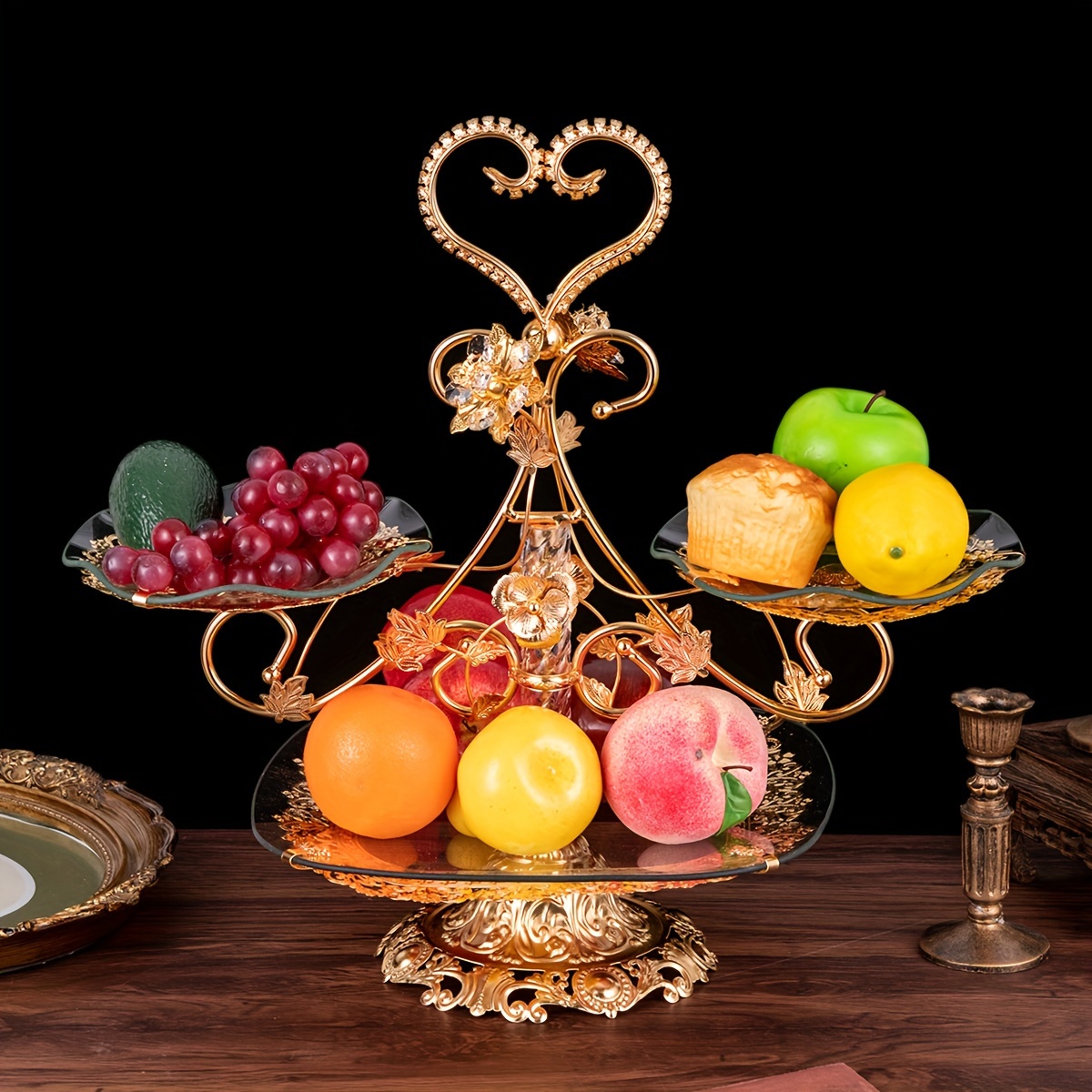 1pc 3 Tier Fruit Stand, Tiered Serving Tray, Square Cupcake Tower, Serving  Display Stand, Dessert Biscuit Candy Buffet Holder For Home Wedding Holiday