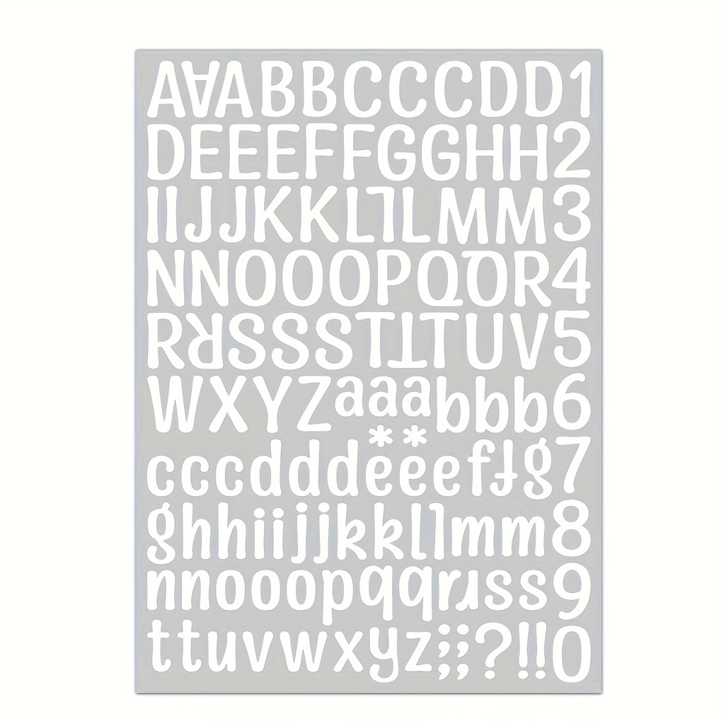 Letter Stickers Colorful English Letters Name And Number - Temu