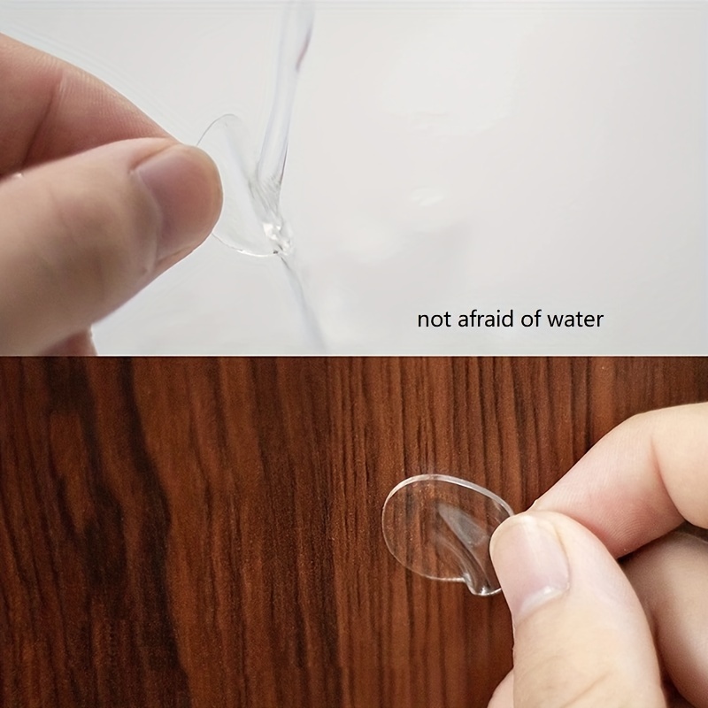 50pcs Transparent Double Sided Tape Stickers Waterproof No Traces