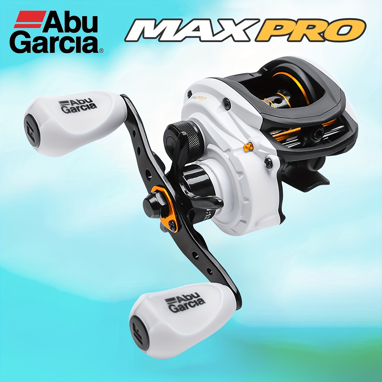 Abu Garcia MAX4 PRO 1pc 7+1BB Baitcasting Reel With 6.8kg/14.99lb Max Drag,  7.1:1 High-speed Gear Ratio Fishing Reel For Freshwater Seawater
