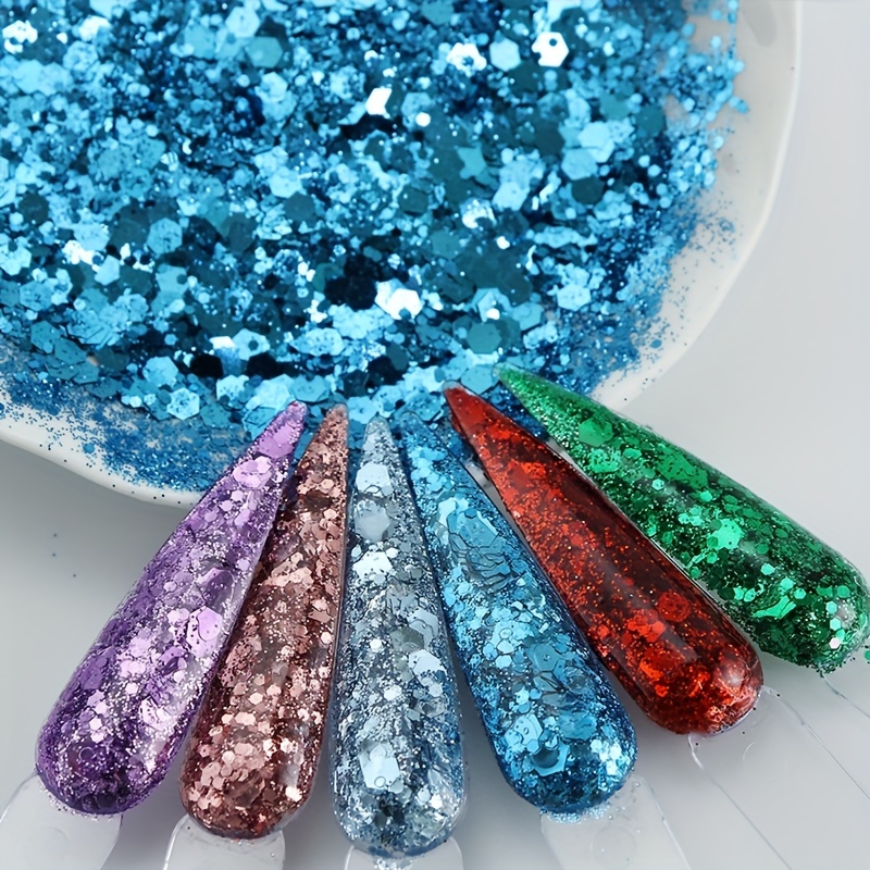 Bag Sparkling Holographic Glitter Powder For Nail Art And - Temu